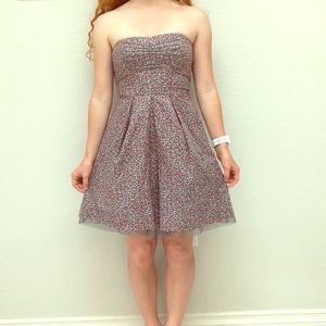 Darling strapless floral dress